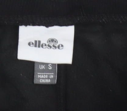 Ellesse Men’s Black S Sweat Shorts Drawstring Logo Pockets