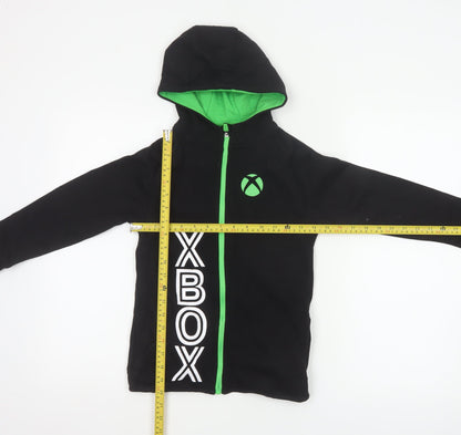 George Boys Black Green Xbox Full Zip Hoodie 8-9 Years