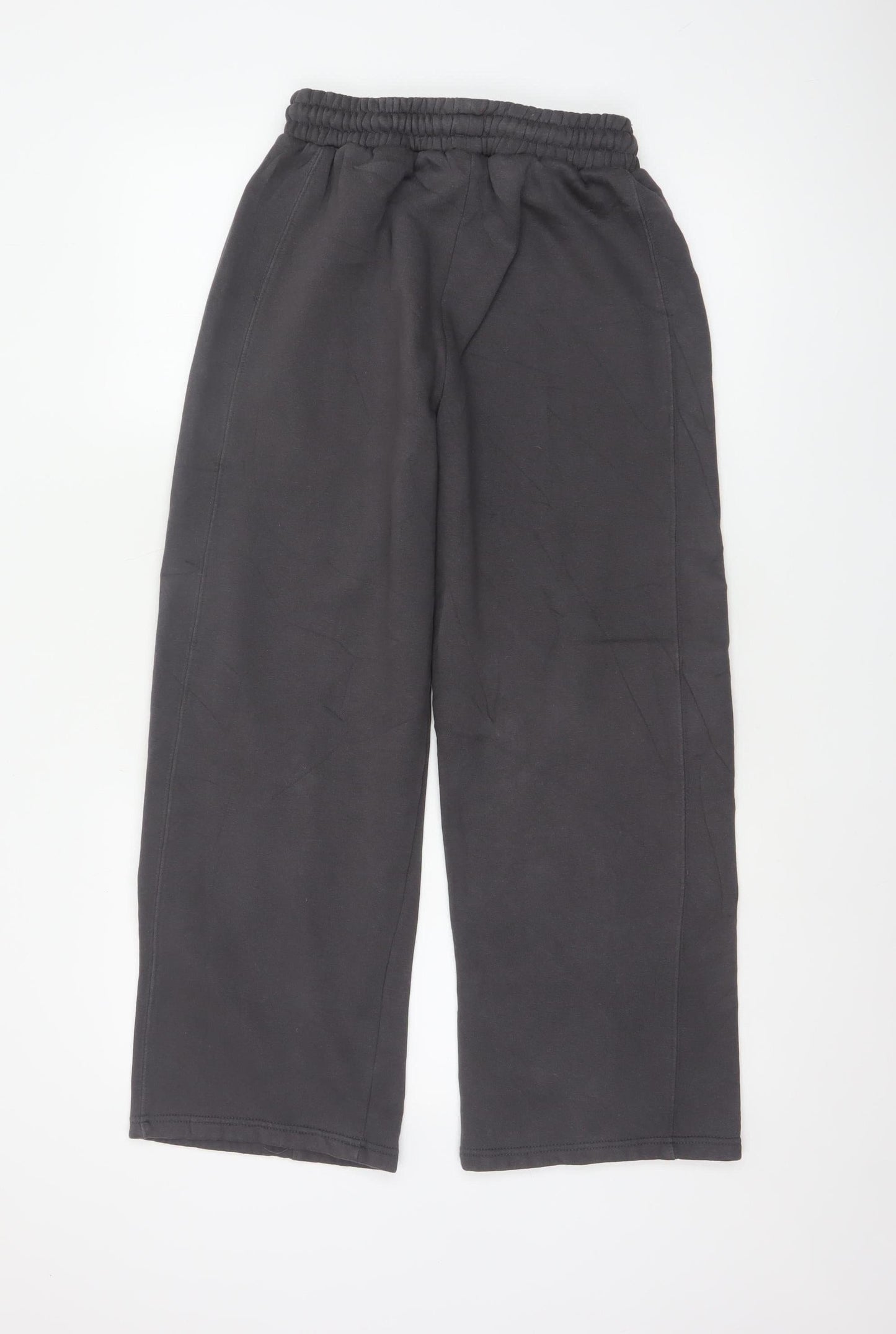 Rising Women’s Black XS Wide Leg Fleece Jogger Trousers Drawstring