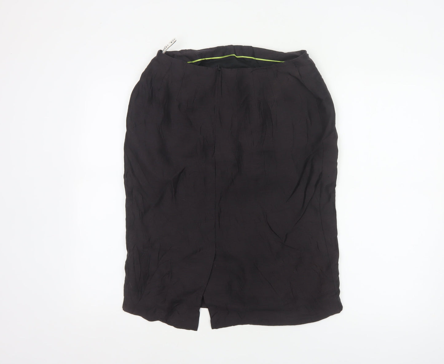 Minuet Women’s Black UK 12 Linen Pencil Knee Length Skirt