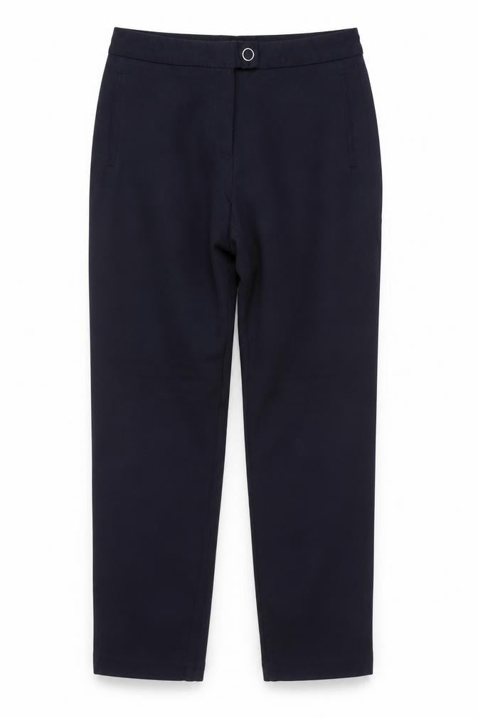 Marks & Spencer Women’s Navy Blue UK 12 Straight Work Trousers