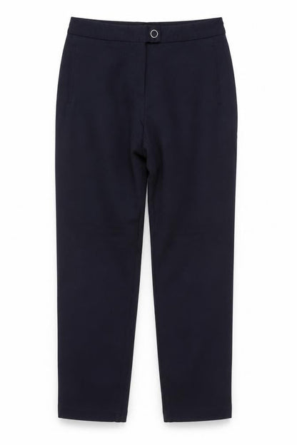 Marks & Spencer Women’s Navy Blue UK 12 Straight Work Trousers