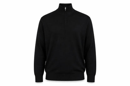 Marks and Spencer Autograph Men Black M Merino Wool 1/4 Zip Jumper