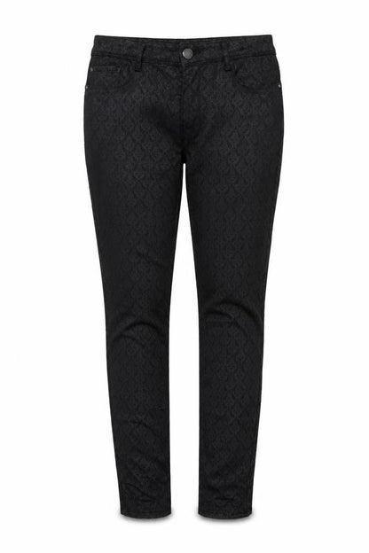 Wallis Women’s Black Floral Jacquard Skinny Jeggings UK 12