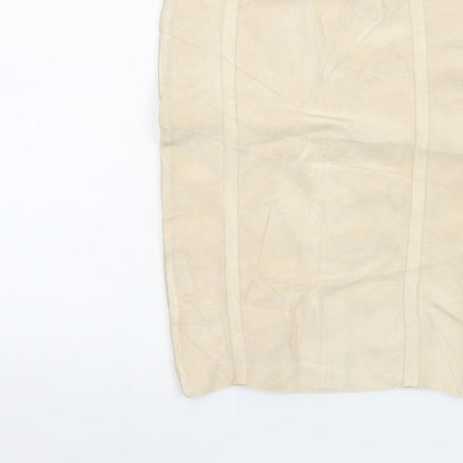 House of CB London Women Beige S Bandage Pencil Knee Length Skirt