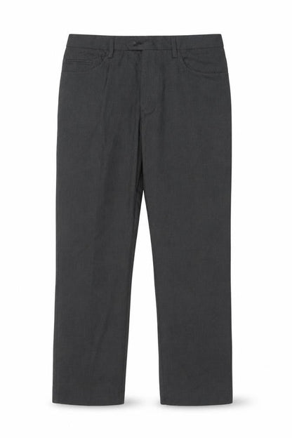 Next Men’s Grey 34R Dress Trousers Flat Front Smart Work Formal
