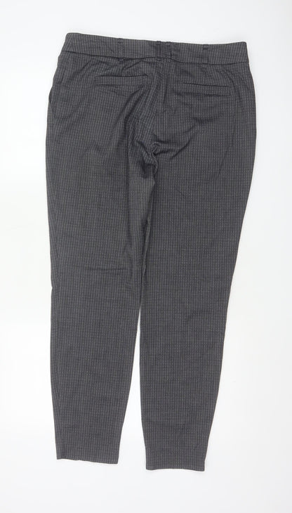 Jasper Conran Women’s Grey Pinstripe Tapered Dress Trousers UK 14