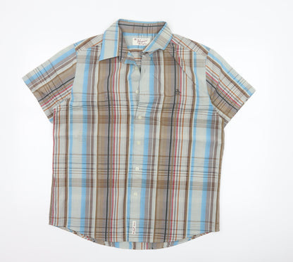 Original Penguin Men's Multicoloured L Plaid Short Sleeve Button-Up Shirt