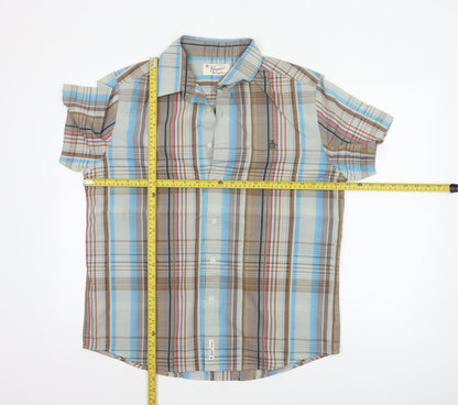 Original Penguin Men's Multicoloured L Plaid Short Sleeve Button-Up Shirt