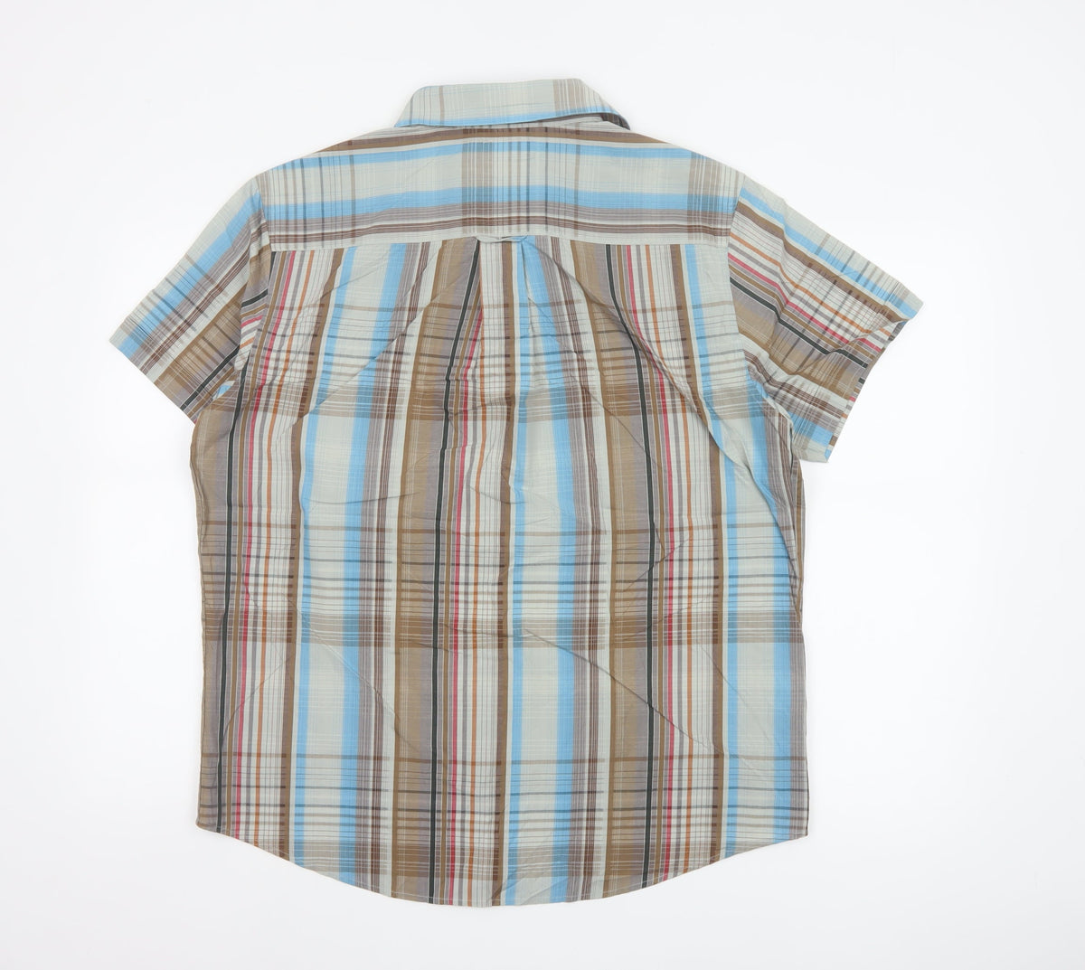 Original Penguin Men's Multicoloured L Plaid Short Sleeve Button-Up Shirt