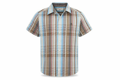 Original Penguin Men's Multicoloured L Plaid Short Sleeve Button-Up Shirt