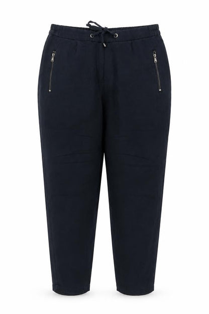 Mint Velvet Women’s Navy Blue Size 14 Lyocell Tapered Jogger Trousers