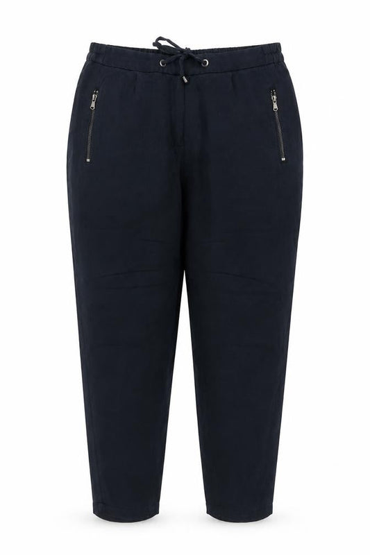 Mint Velvet Women’s Navy Blue Size 14 Lyocell Tapered Jogger Trousers