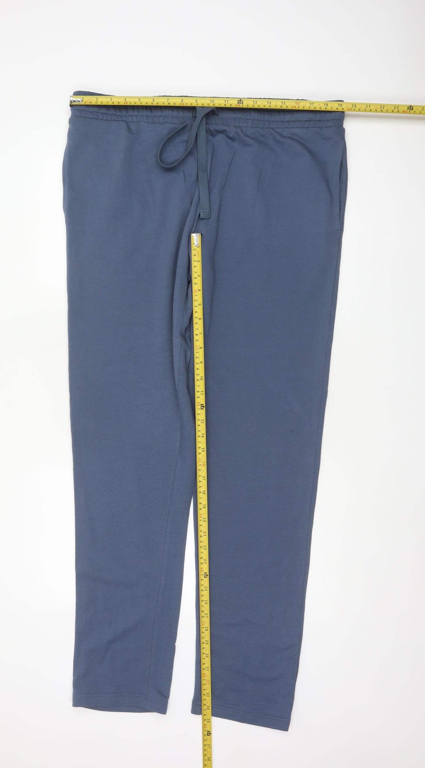 Marks & Spencer Men's Blue XL Long Regular Fit Sweatpants Joggers