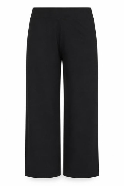 Marks & Spencer Women's Black UK 10 Short Straight Pull-On Trousers