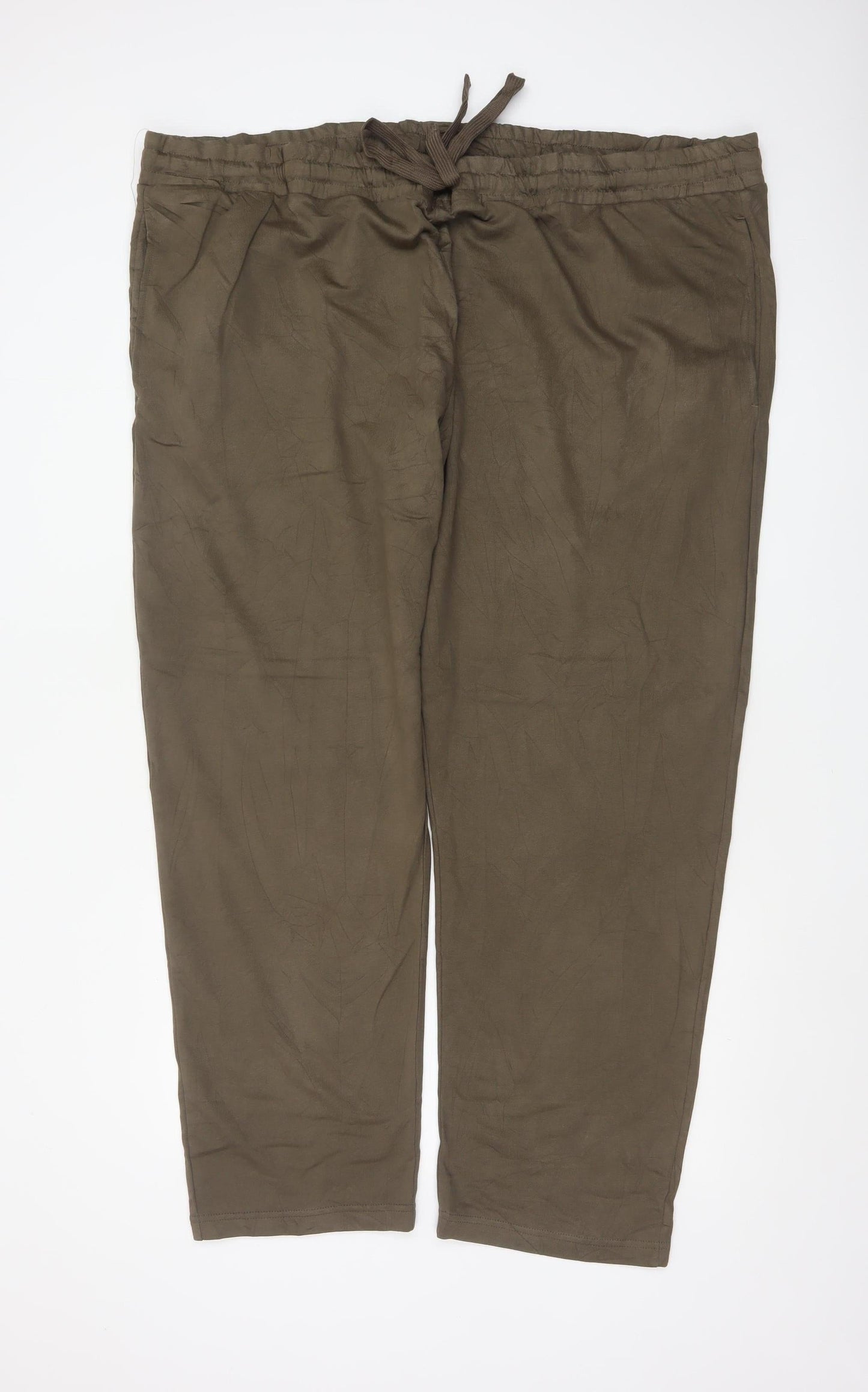 Marks and Spencer Men's Brown 5XL Jogger Trousers Elastic Waist