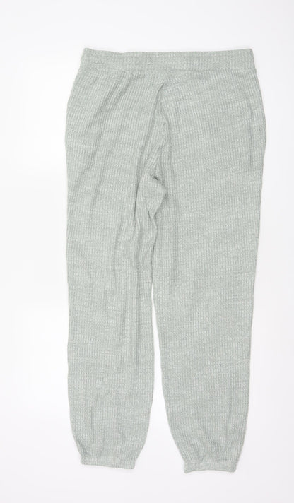 M&S Women’s Green M Knit Drawstring Lounge Pyjama Trousers