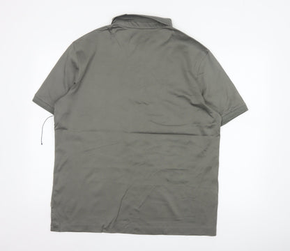 Autograph Men’s Grey XL Supima Cotton Short Sleeve Polo Shirt