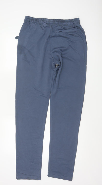 M&S Men’s Blue M Regular Fit Drawstring Jersey Jogger Trousers