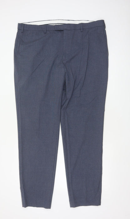 Marks & Spencer Men's Blue 42L Dress Trousers 42W 33L