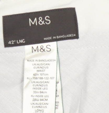 Marks & Spencer Men's Blue 42L Dress Trousers 42W 33L