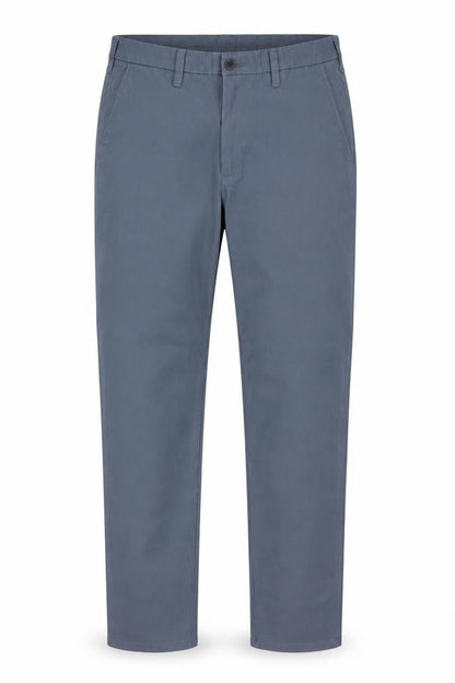 Marks & Spencer Men Blue 32/33 Skinny Fit Stretch Chino Trousers