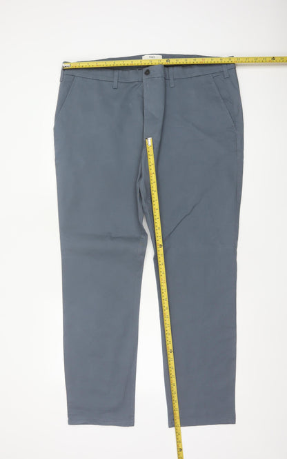 Marks & Spencer Men’s Grey 40/31 Slim Fit Stretch Chino Trousers