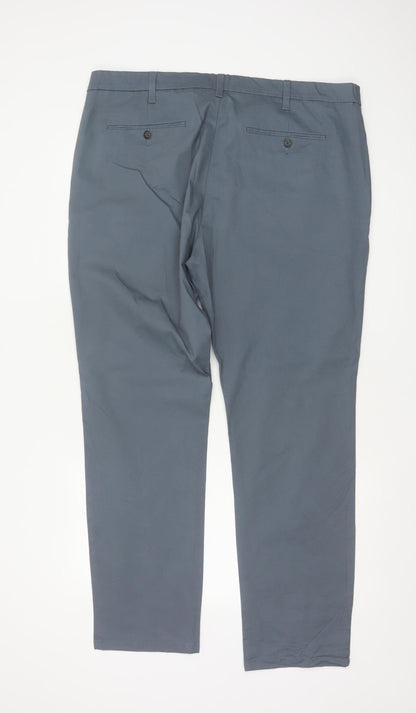 Marks & Spencer Men’s Grey 40/31 Slim Fit Stretch Chino Trousers