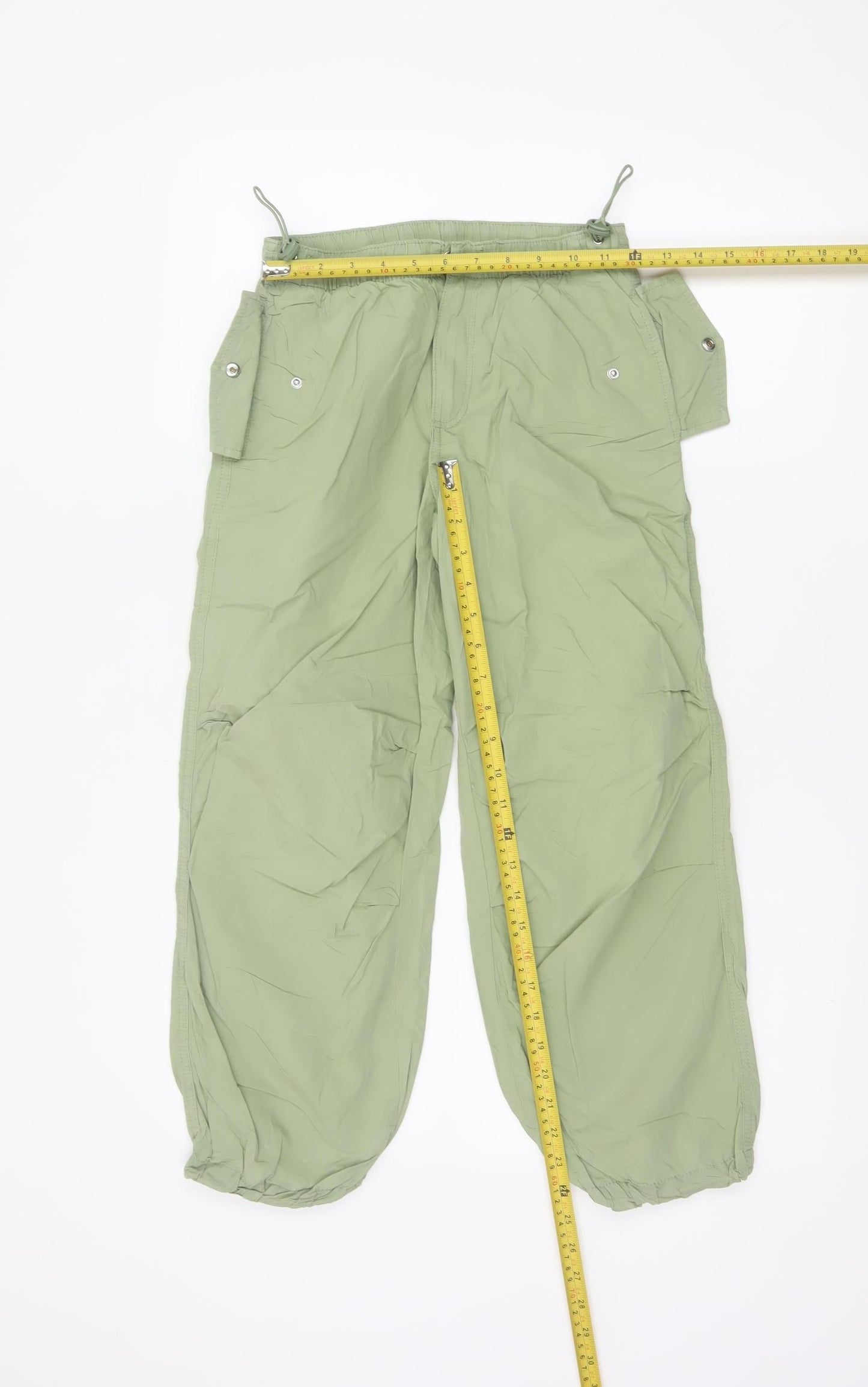 Marks and Spencer Girls Green 9-10 Years Cargo Trousers Cotton
