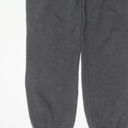Lonsdale Men’s Grey M Fleece Sweatpants Joggers Drawstring Logo
