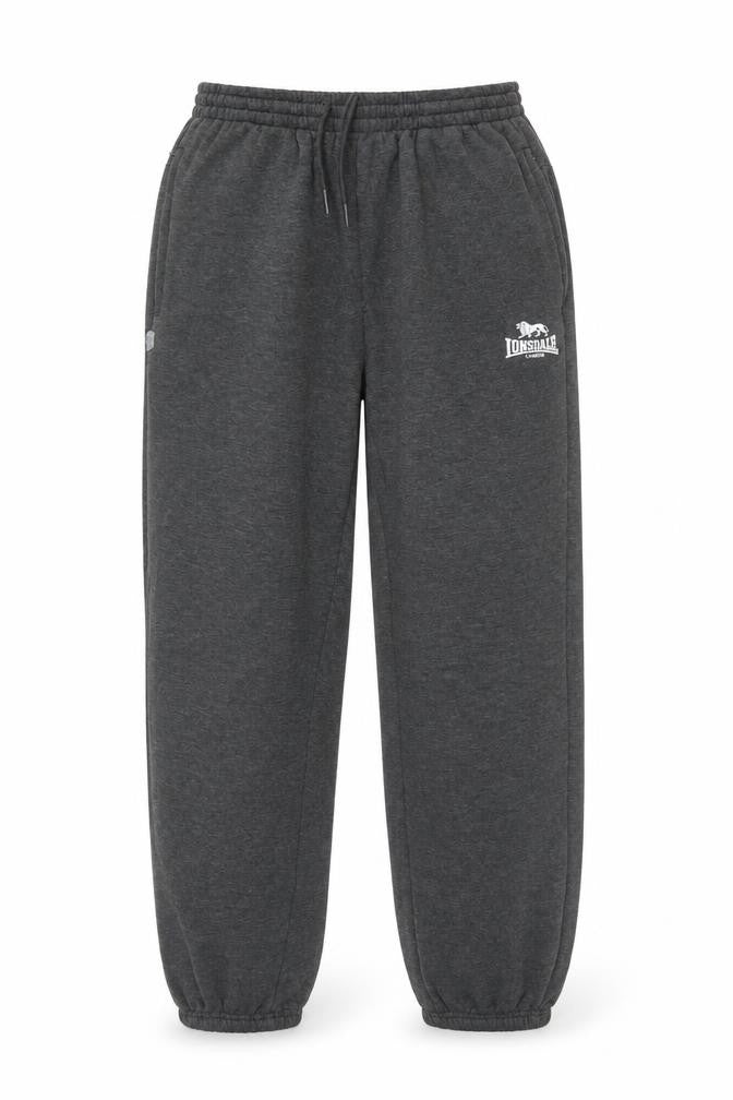 Lonsdale Men’s Grey M Fleece Sweatpants Joggers Drawstring Logo