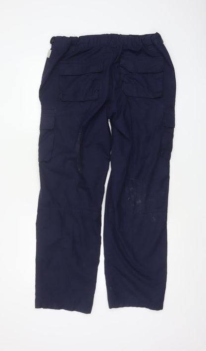 Regatta Men’s Blue 34in Cargo Trousers Waterproof Straight Leg