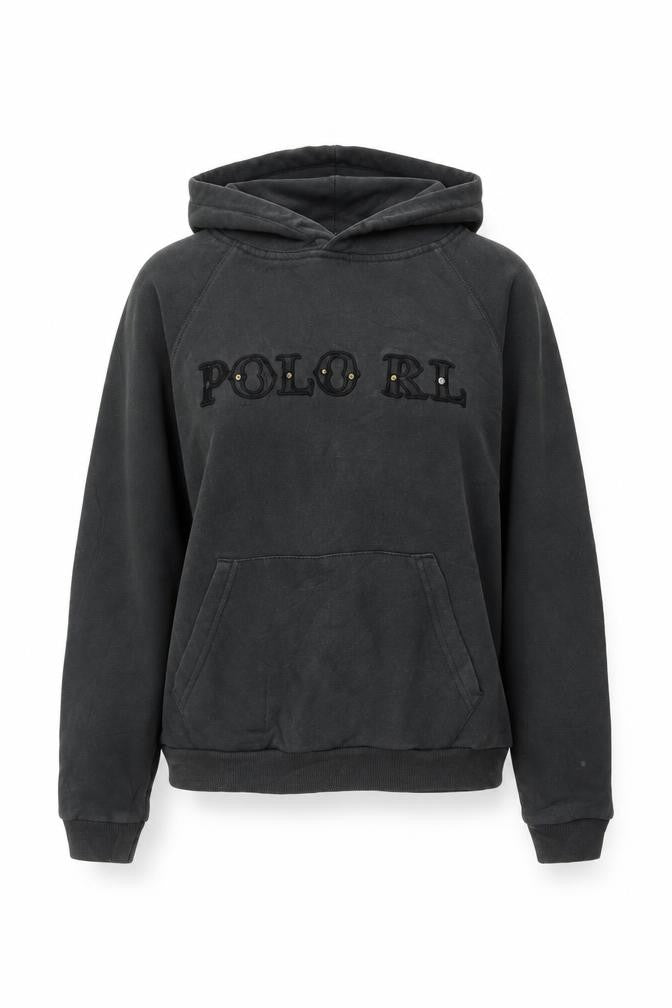 Polo Ralph Lauren Women’s Black S Petite Studded Logo Pullover Hoodie