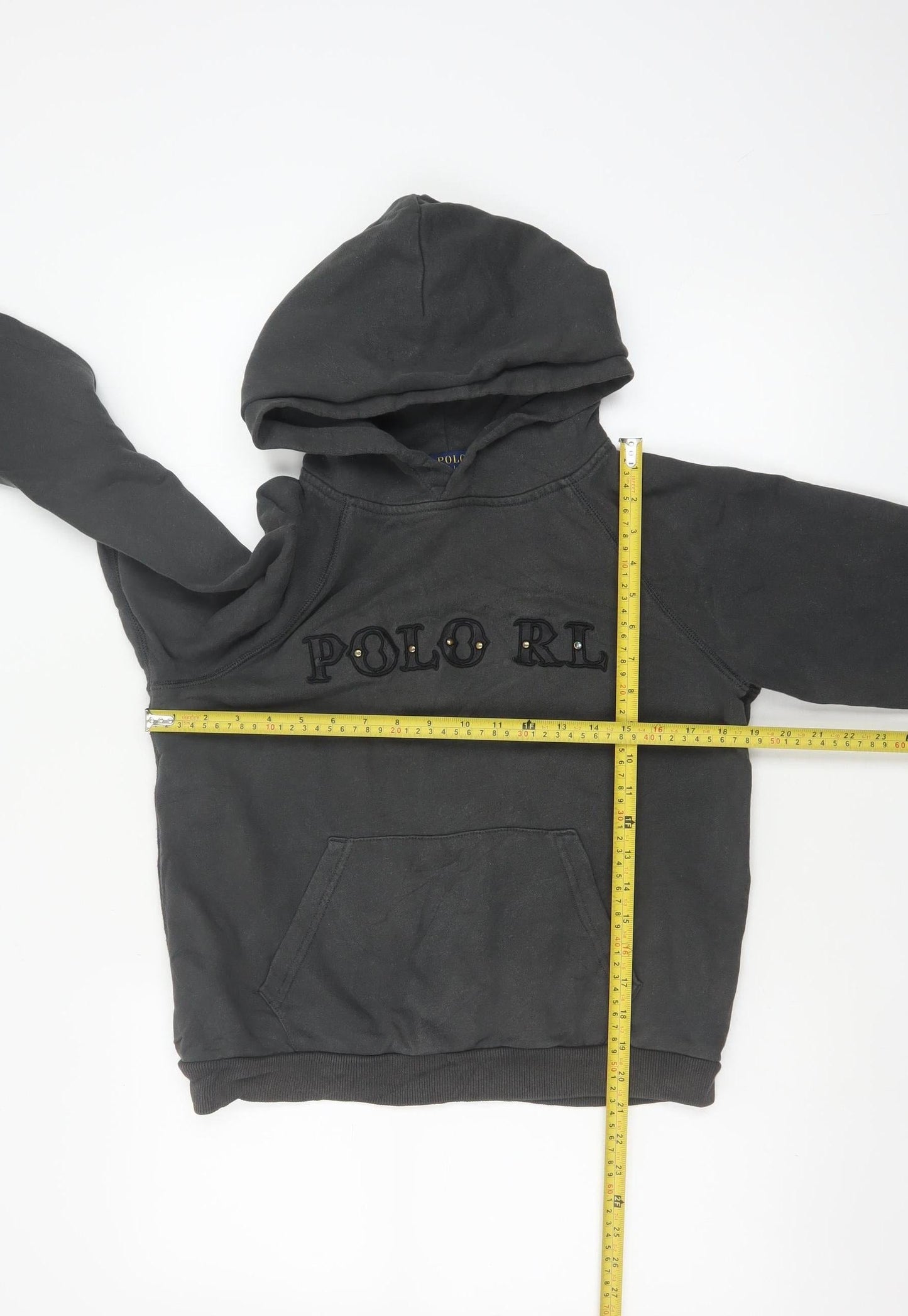 Polo Ralph Lauren Women’s Black S Petite Studded Logo Pullover Hoodie