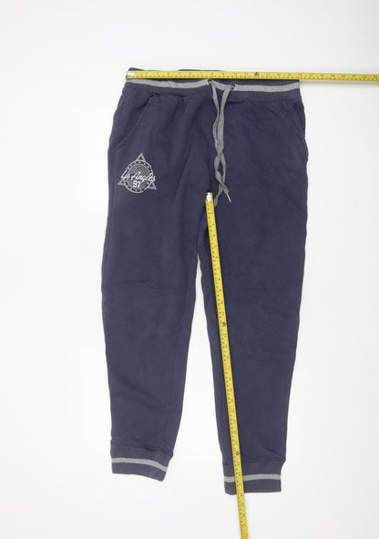 Tread Bare Men’s Blue XL Los Angeles 97 Fleece Jogger Trousers