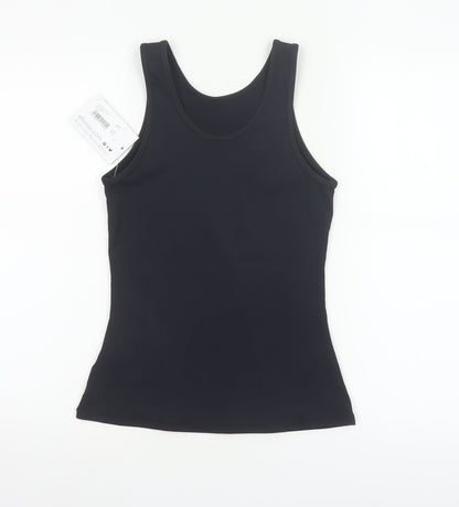 Ellesse Women Black UK 8 Athletic Stretch Tank Top Logo