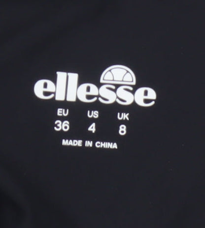 Ellesse Women Black UK 8 Athletic Stretch Tank Top Logo