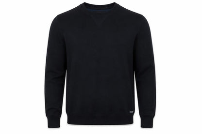 Threadbare Men’s Black L Crew Neck Logo Knit Pullover Jumper