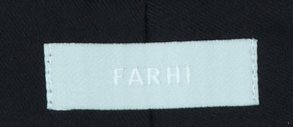 Farhi Women’s Black UK 10 Wide-Leg Wool Tailored Dress Trousers