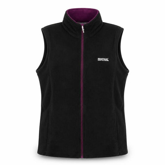 Regatta Women's Black UK 18 Fleece Bodywarmer Waistcoat Full Zip