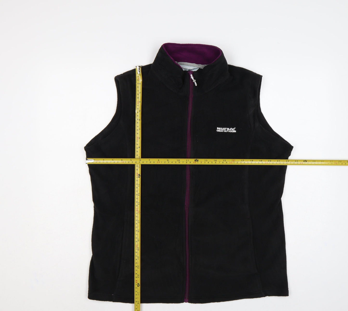 Regatta Women's Black UK 18 Fleece Bodywarmer Waistcoat Full Zip