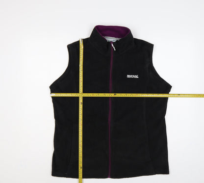 Regatta Women's Black UK 18 Fleece Bodywarmer Waistcoat Full Zip
