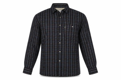 Champion Sherborne Men's Blue Check Lined Long Sleeve Button-Up Shirt M