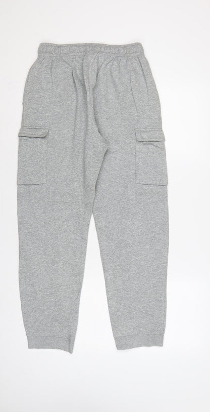 Nike Boys Grey XL 158-170cm Cargo Joggers Sweatpants Logo
