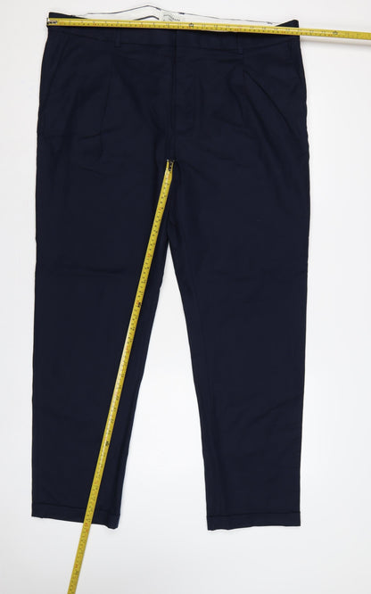 Marks & Spencer Autograph Men’s Navy 42L Tapered Smart Trousers