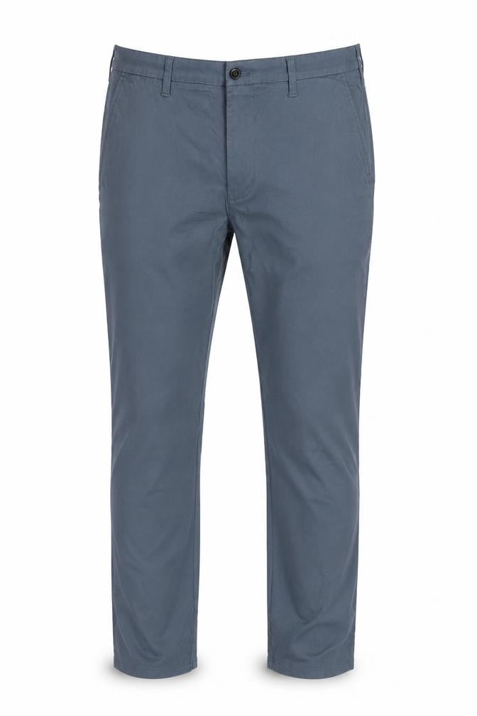 Marks & Spencer Men's Blue 40/29 Slim Fit Cotton Chino Trousers