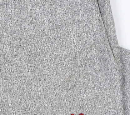 Moss London Men’s Grey 32in Slim Fit Tapered Dress Trousers