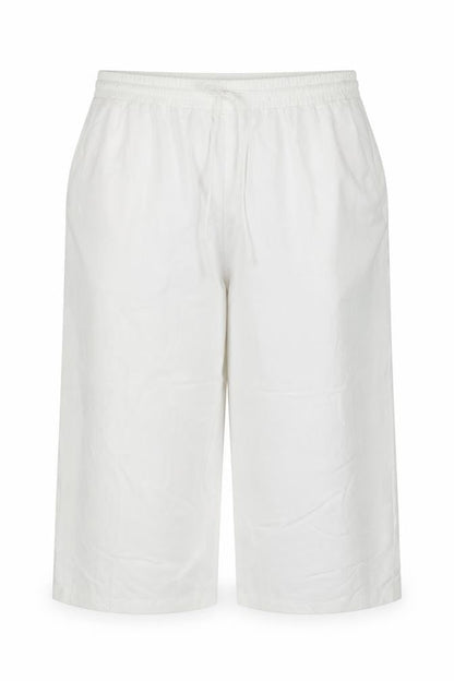 Marks & Spencer Women Ivory UK 22 Cropped Drawstring Trousers