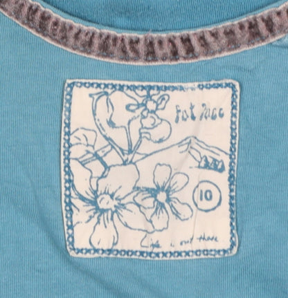 Fat Face Women's Blue Size 10 Basic Racerback Tank Top