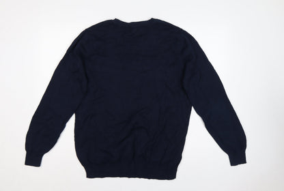 Frederik Andersson Copenhagen Men’s Navy L Sailboat Knit Jumper